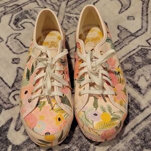 Floral Keds Canvas Sneakers